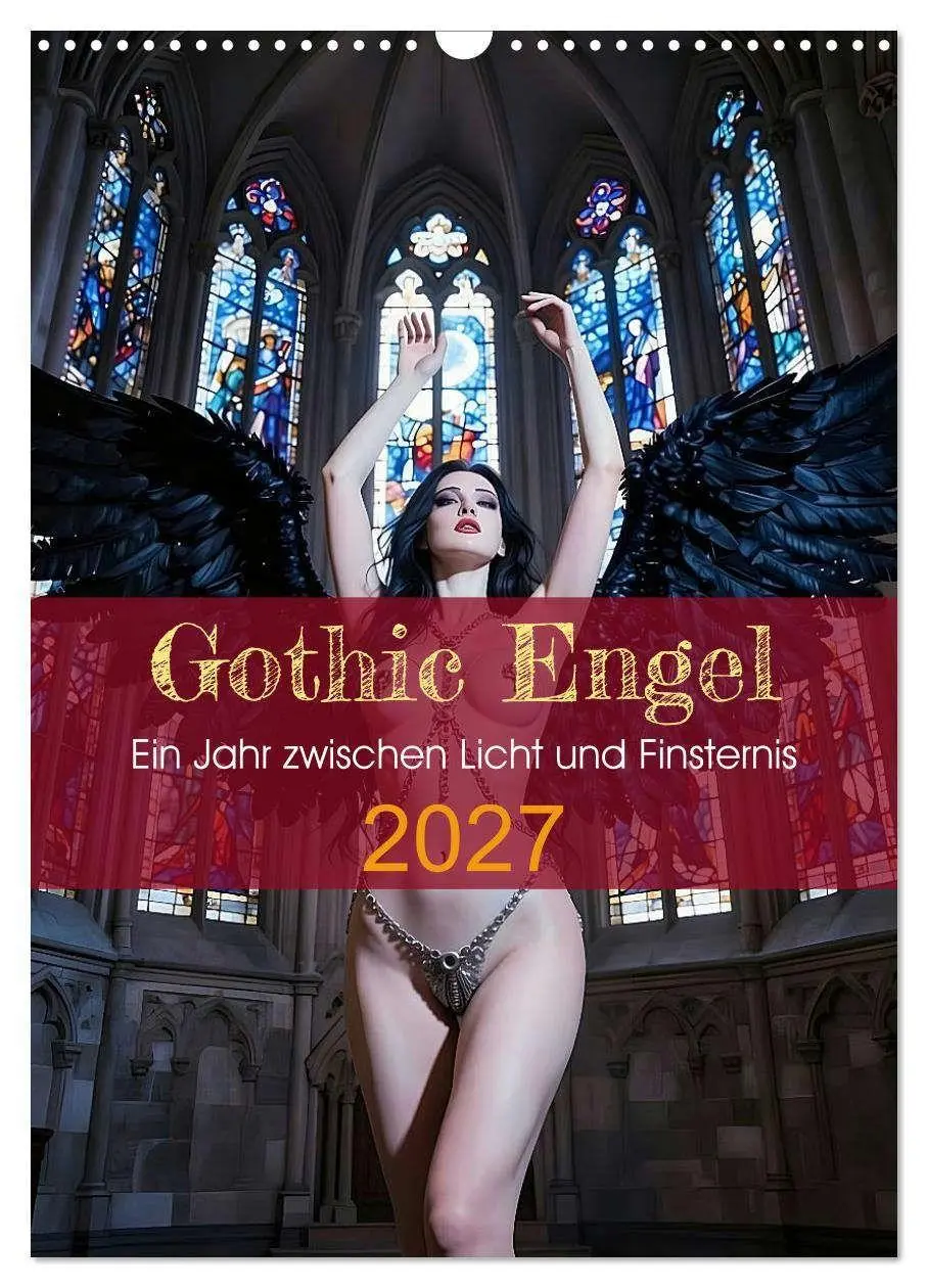 Cover: 9783516797176 | Gothic Engel (Wandkalender 2027 DIN A3 hoch), CALVENDO Monatskalender