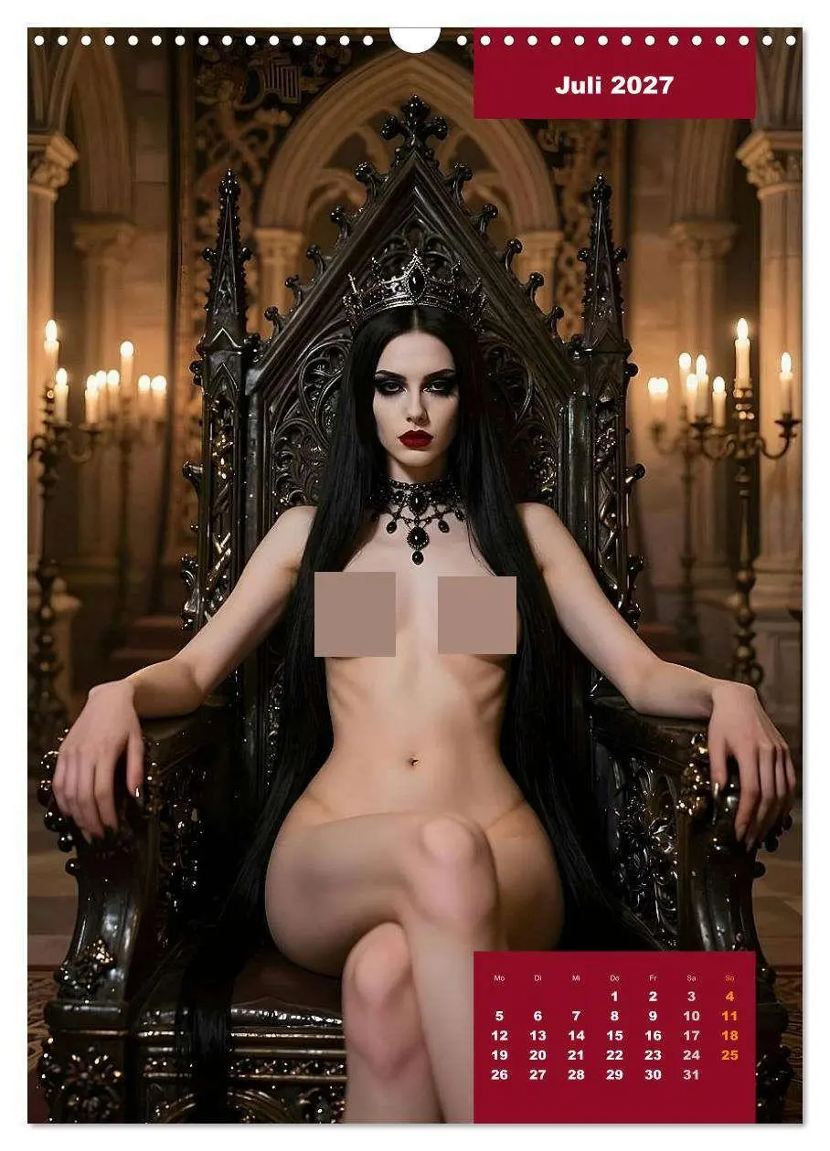 Bild: 9783516797176 | Gothic Engel (Wandkalender 2027 DIN A3 hoch), CALVENDO Monatskalender