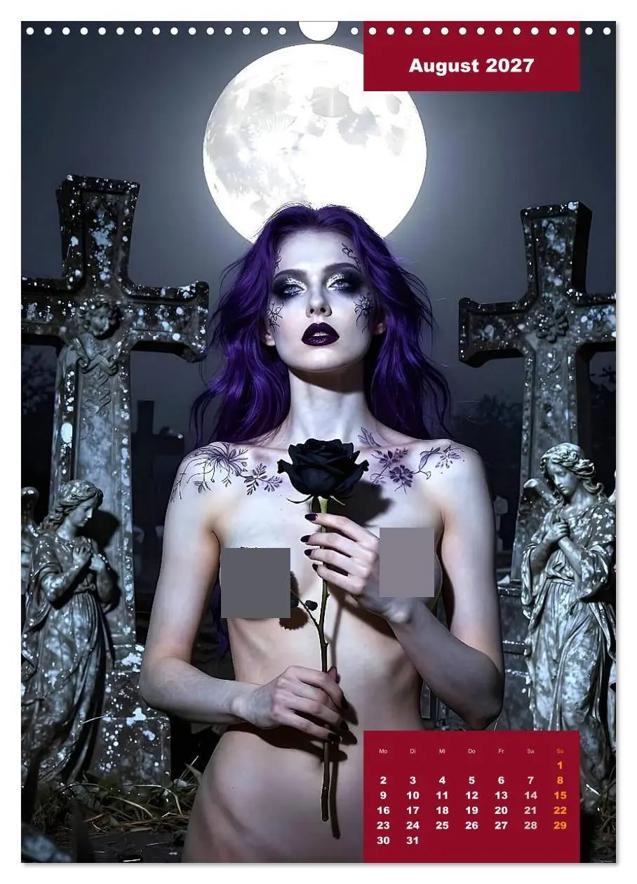Bild: 9783516797176 | Gothic Engel (Wandkalender 2027 DIN A3 hoch), CALVENDO Monatskalender