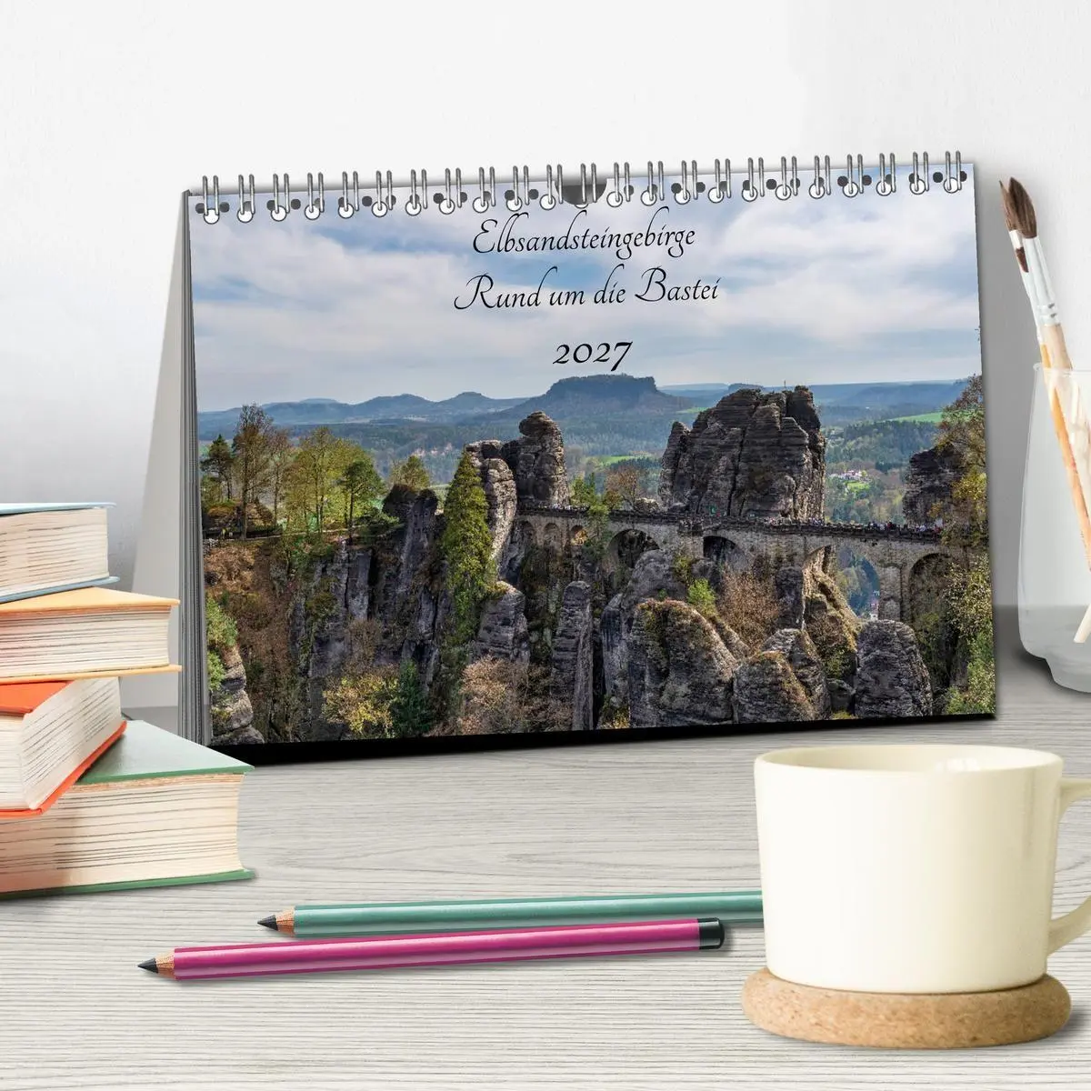 Bild: 9783569717176 | Elbsandsteingebirge - Rund um die Bastei (Tischkalender 2027 DIN A5...