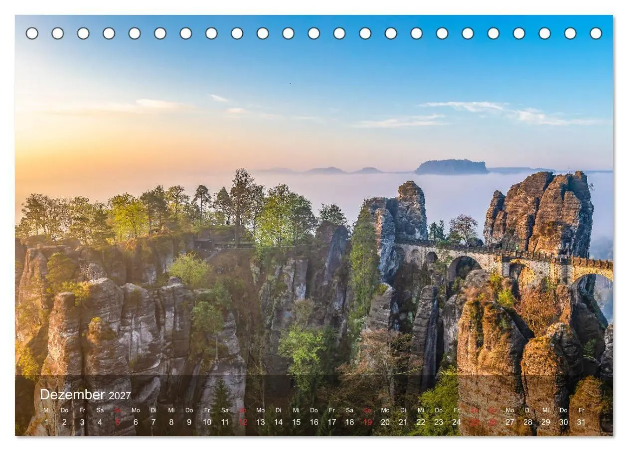 Bild: 9783569717176 | Elbsandsteingebirge - Rund um die Bastei (Tischkalender 2027 DIN A5...