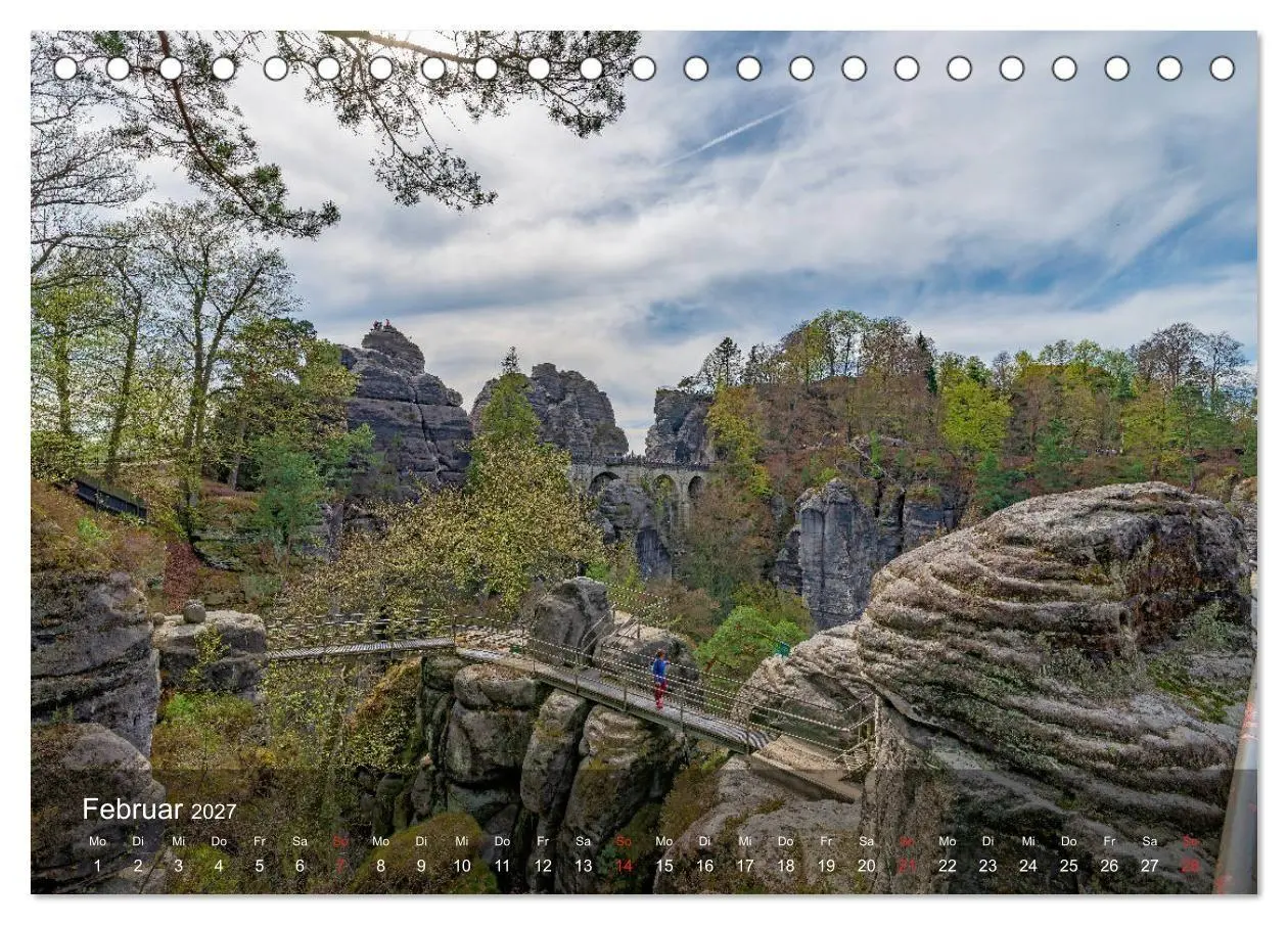 Bild: 9783569717176 | Elbsandsteingebirge - Rund um die Bastei (Tischkalender 2027 DIN A5...