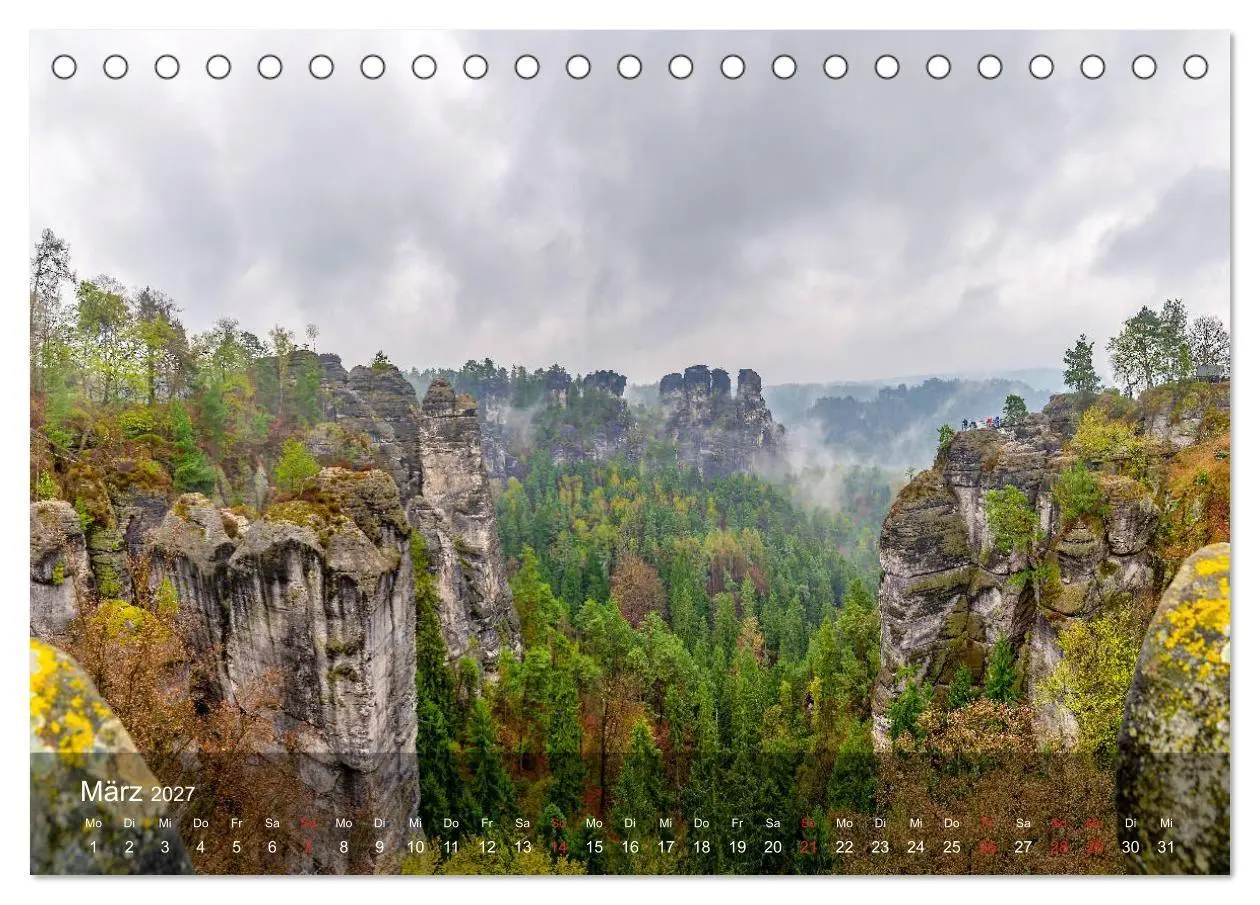 Bild: 9783569717176 | Elbsandsteingebirge - Rund um die Bastei (Tischkalender 2027 DIN A5...