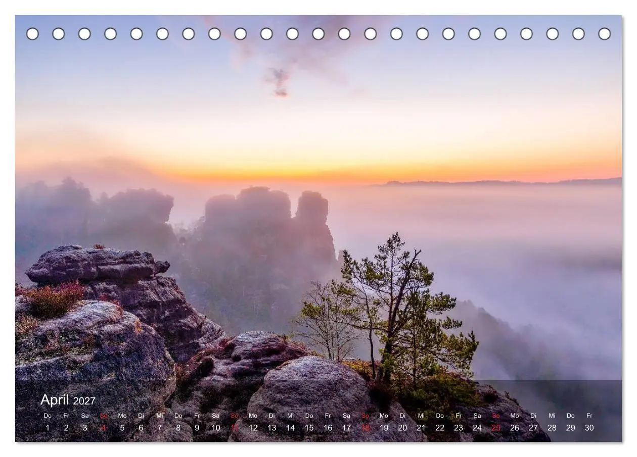 Bild: 9783569717176 | Elbsandsteingebirge - Rund um die Bastei (Tischkalender 2027 DIN A5...