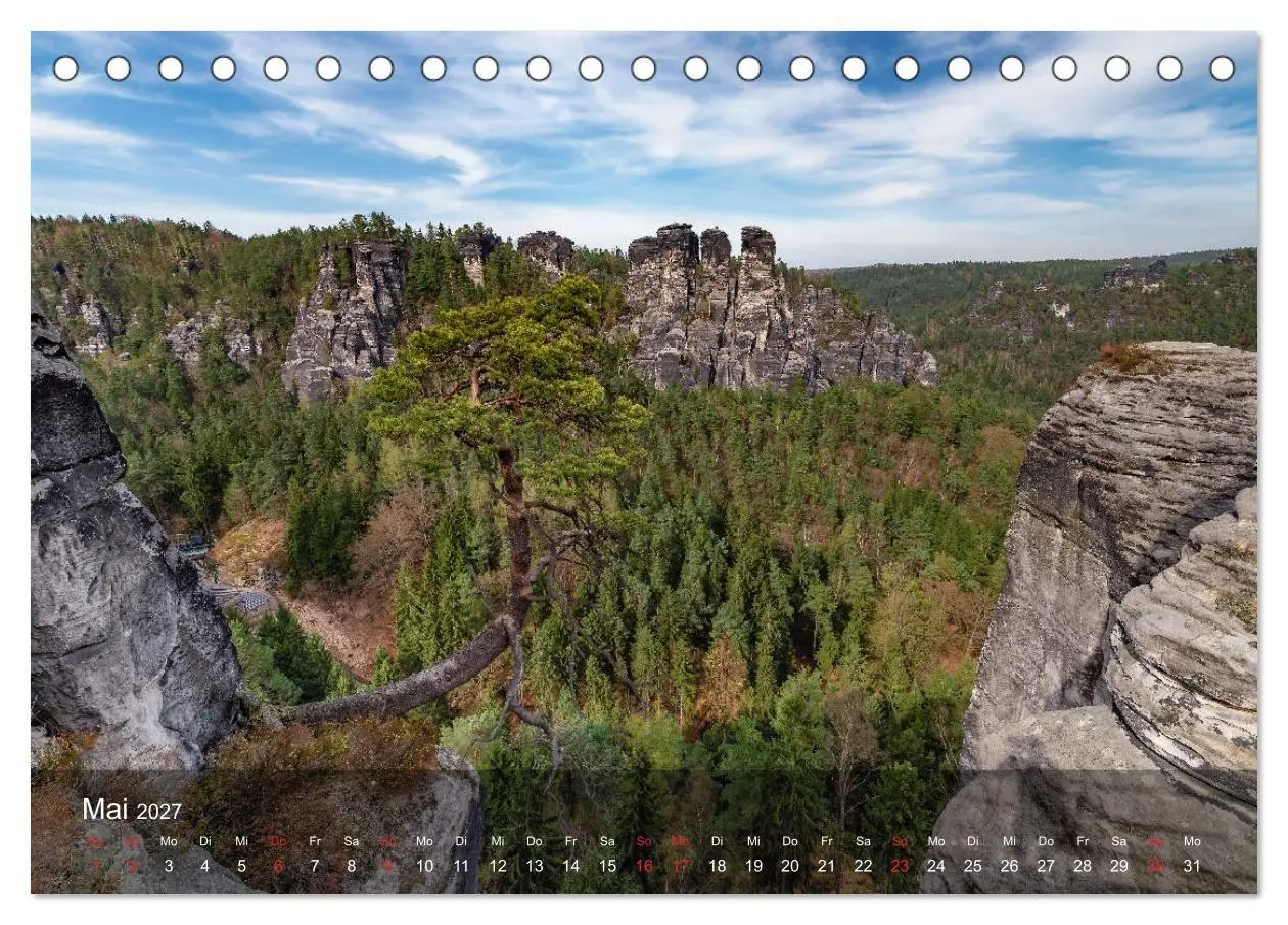 Bild: 9783569717176 | Elbsandsteingebirge - Rund um die Bastei (Tischkalender 2027 DIN A5...