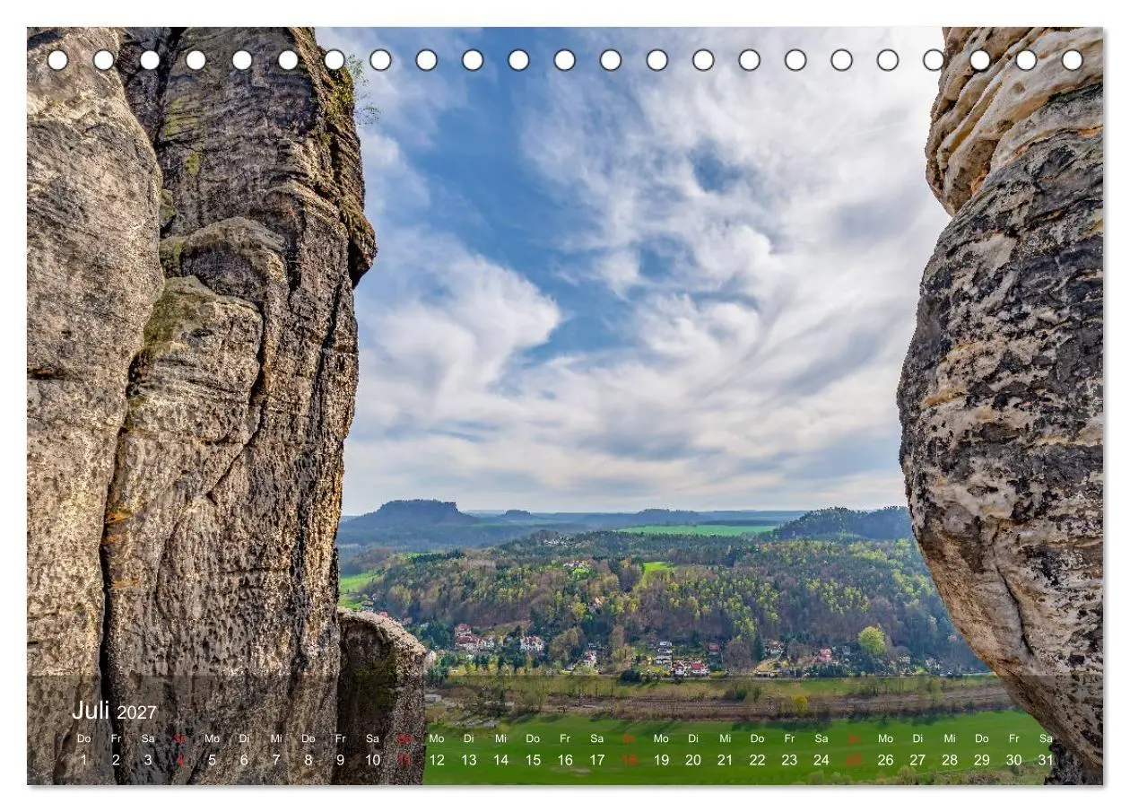 Bild: 9783569717176 | Elbsandsteingebirge - Rund um die Bastei (Tischkalender 2027 DIN A5...
