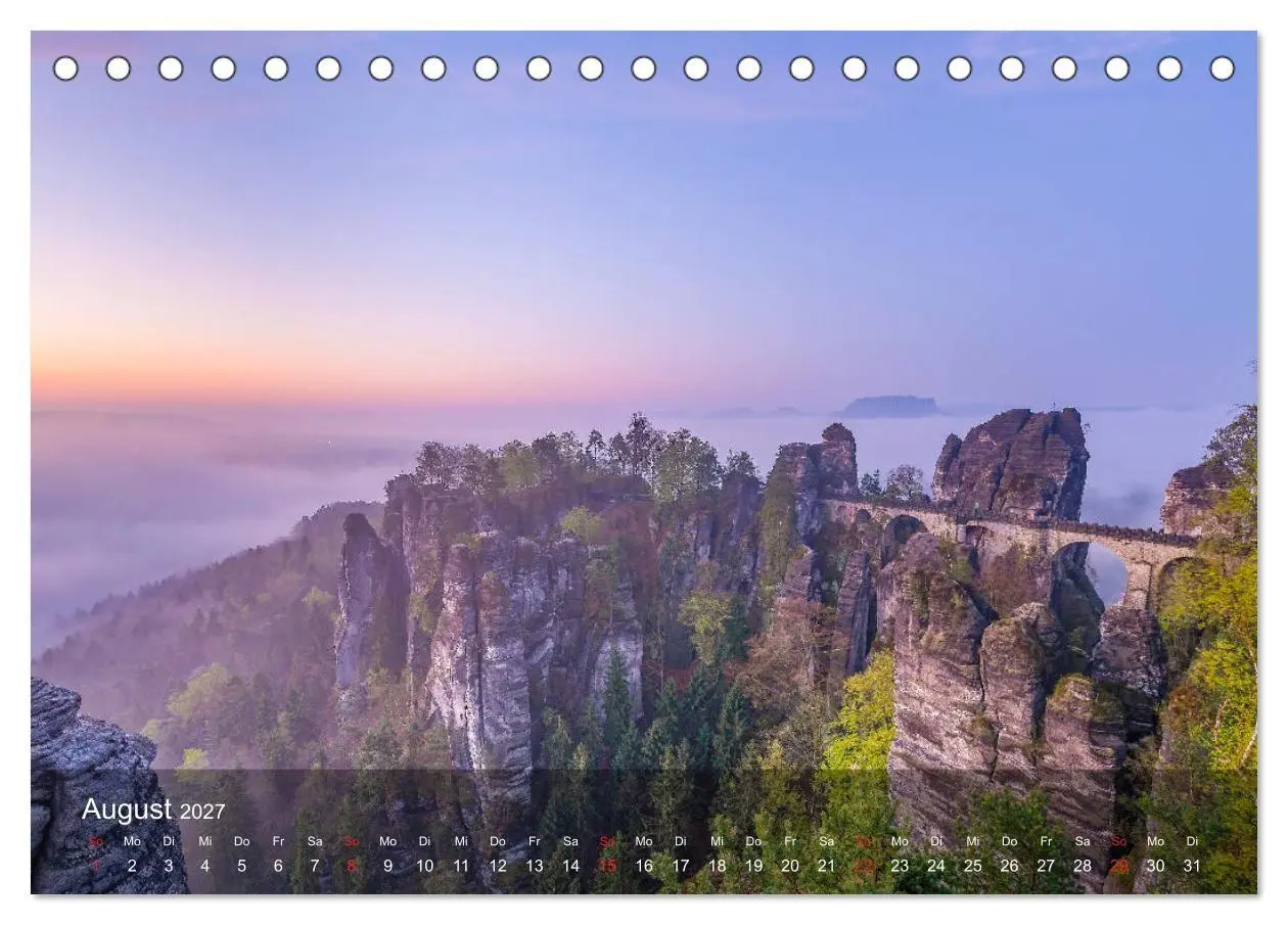Bild: 9783569717176 | Elbsandsteingebirge - Rund um die Bastei (Tischkalender 2027 DIN A5...