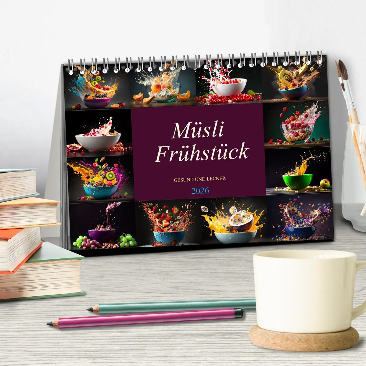 Bild: 9783457527276 | Müsli Frühstück (Tischkalender 2026 DIN A5 quer), CALVENDO...