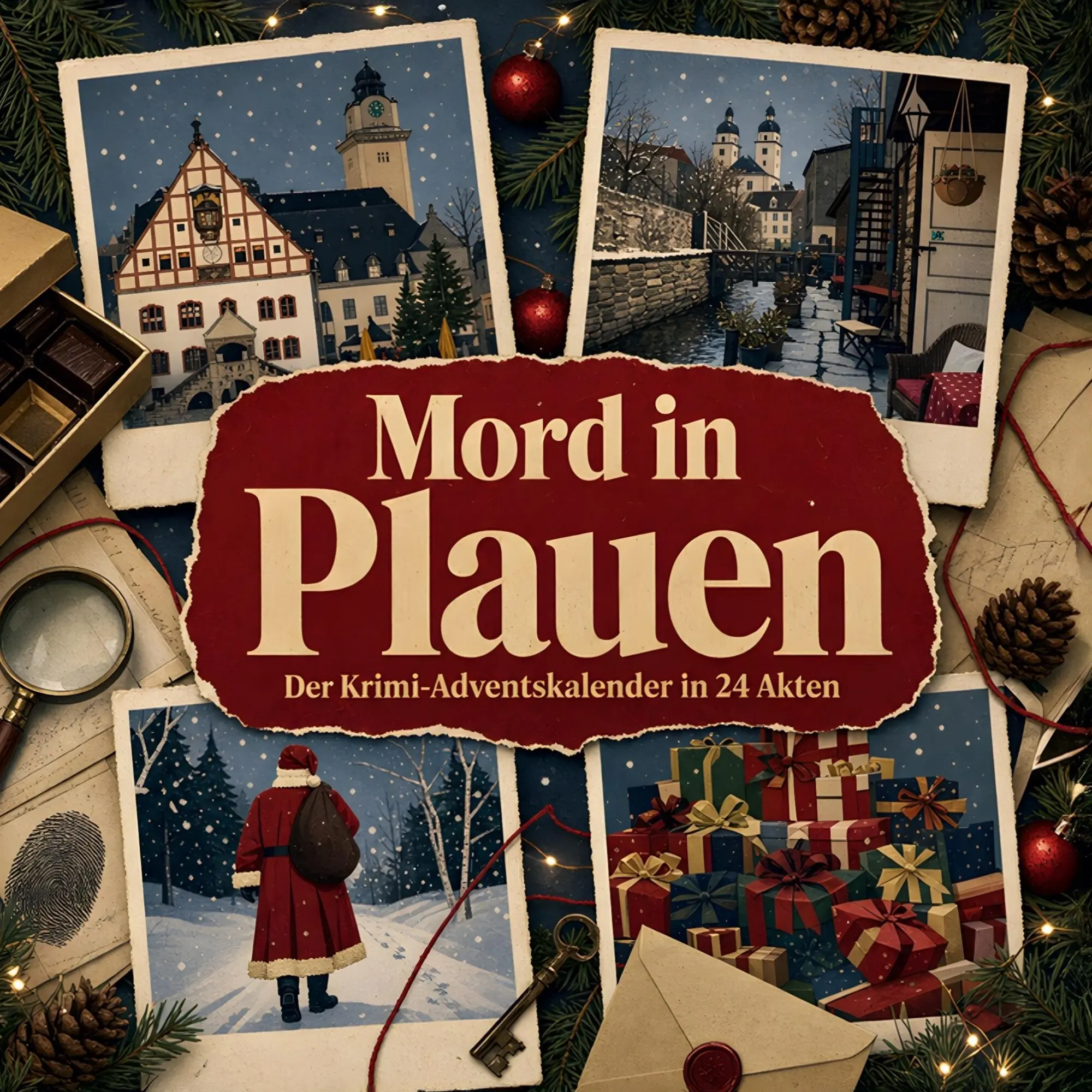Cover: 9783696117276 | Mord in Plauen | Der Krimi-Adventskalender in 24 Akten | Finn Meyer