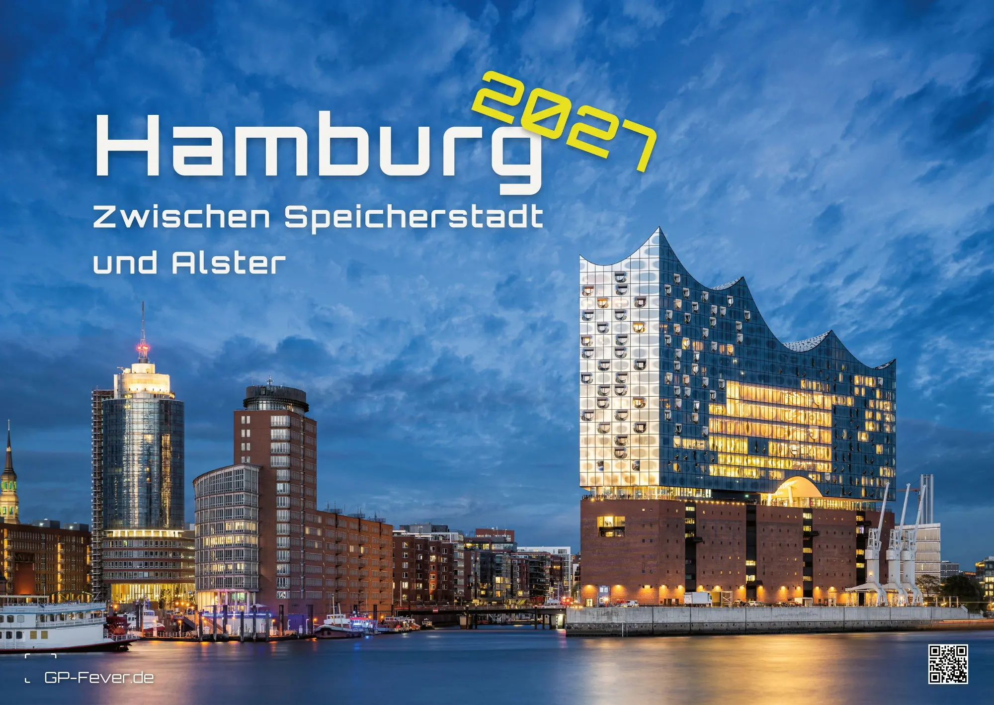 Cover: 9783986737276 | Hamburg - Zwischen Speicherstadt und Alster - 2027 - Kalender DIN A2