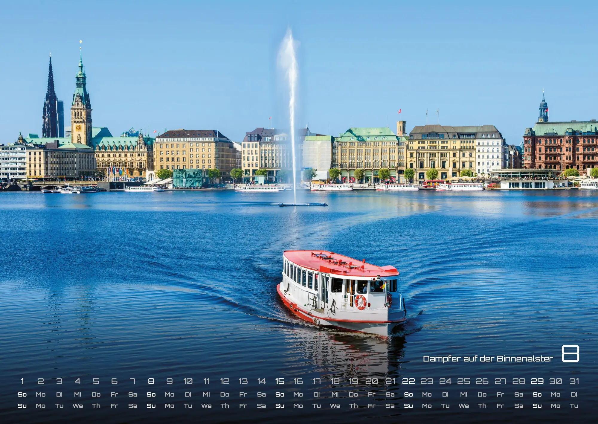 Bild: 9783986737276 | Hamburg - Zwischen Speicherstadt und Alster - 2027 - Kalender DIN A2
