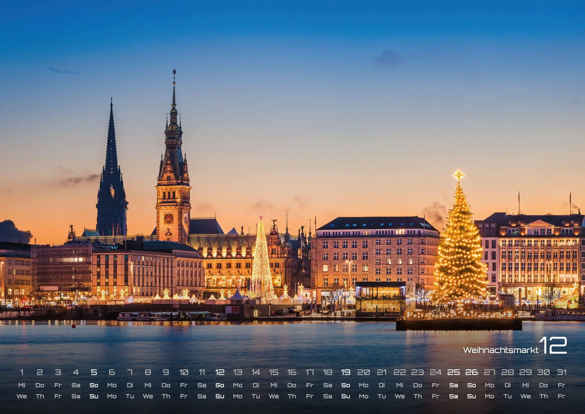 Bild: 9783986737276 | Hamburg - Zwischen Speicherstadt und Alster - 2027 - Kalender DIN A2