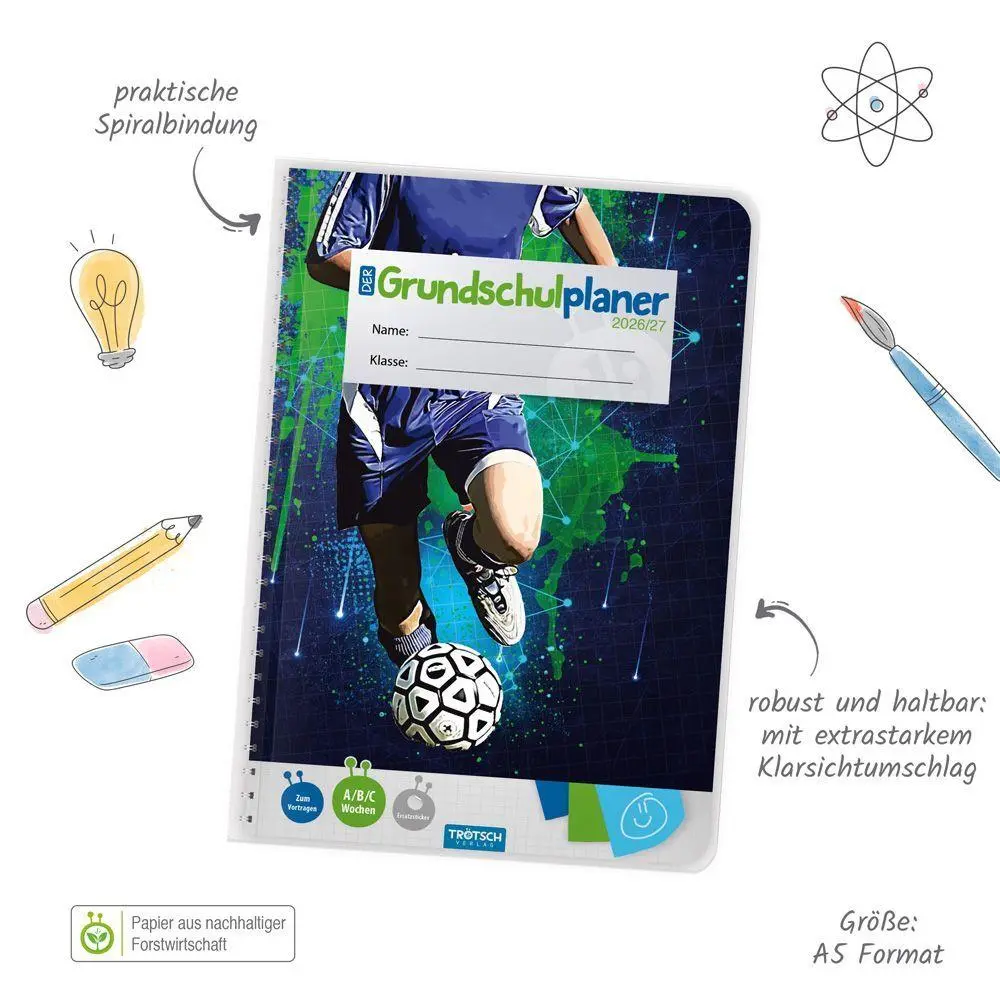 Bild: 9783988027276 | TRÖTSCH - Grundschulplaner Soccer 26/27 | Trötsch Verlag GmbH &amp; Co. KG