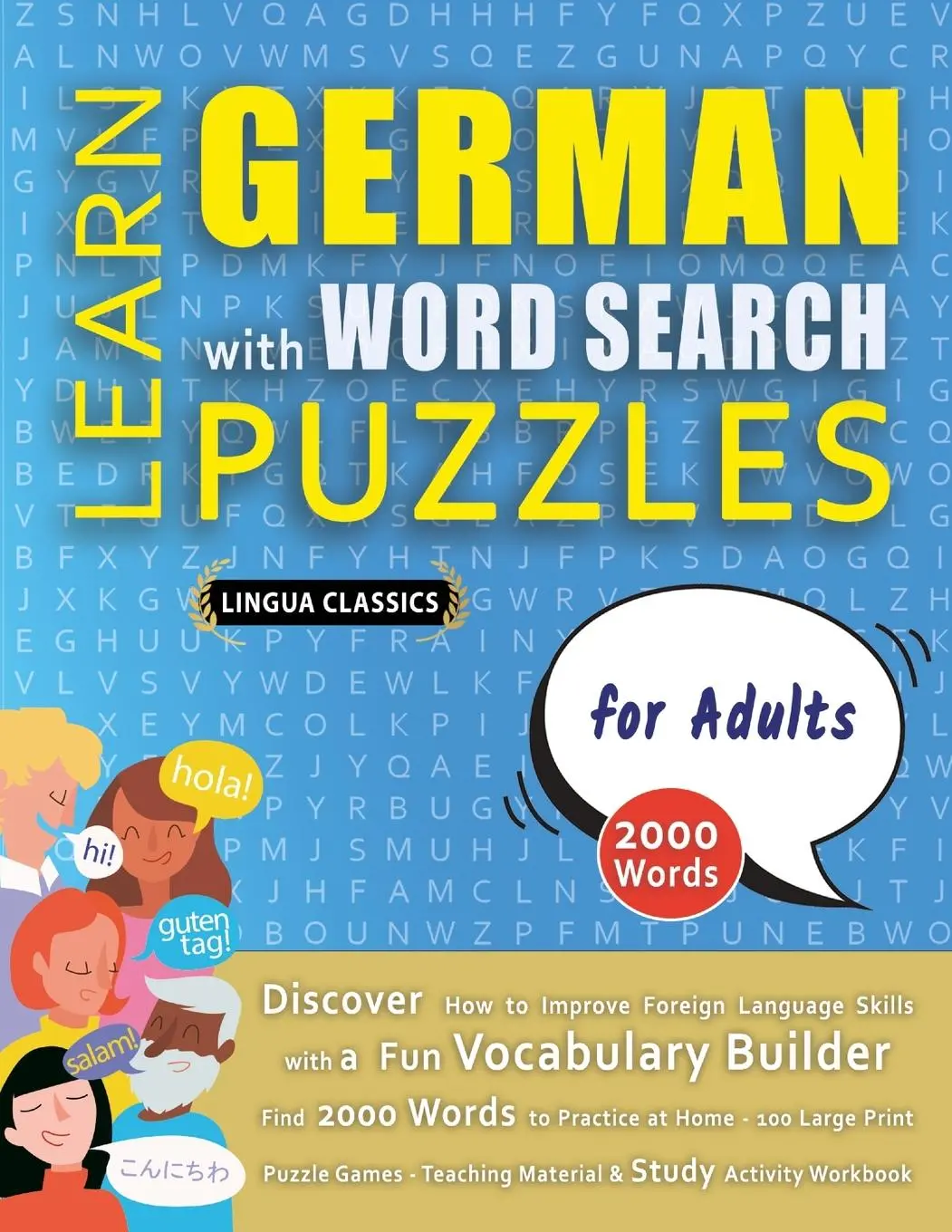 Cover: 9798349037276 | LEARN GERMAN WITH WORD SEARCH PUZZLES FOR ADULTS - Discover How to...