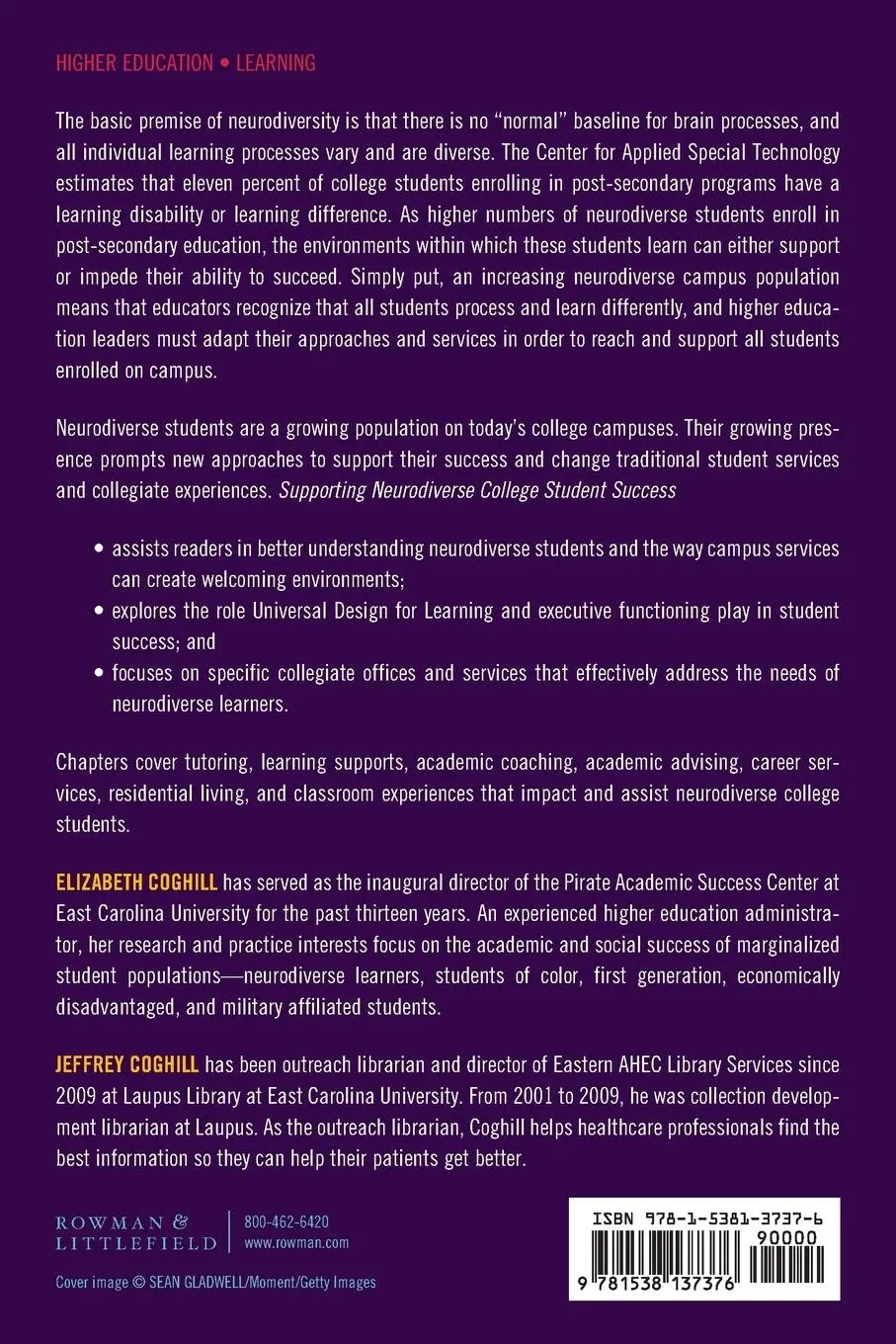 Rückseite: 9781538137376 | Supporting Neurodiverse College Student Success | Coghill (u. a.)