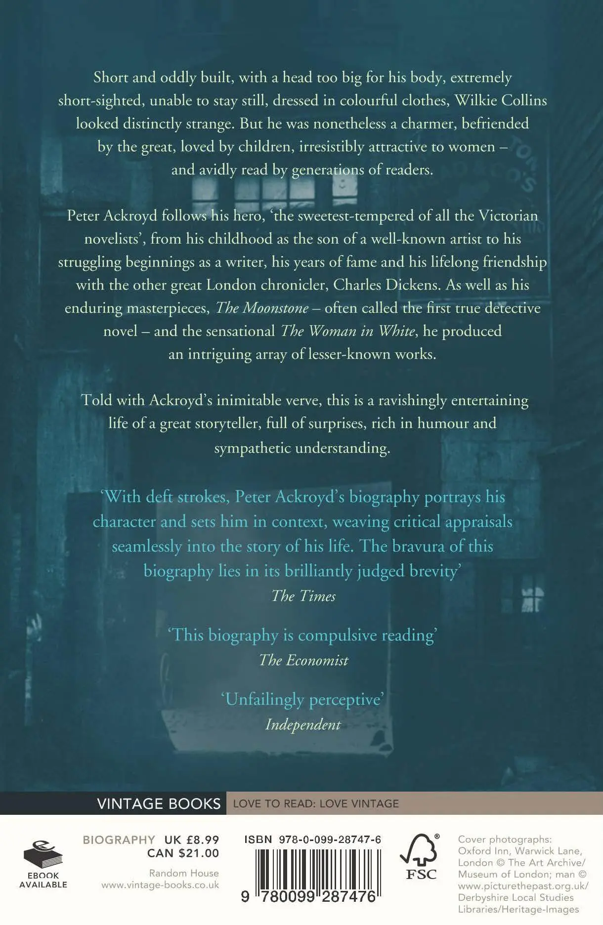 Rückseite: 9780099287476 | Wilkie Collins | Peter Ackroyd | Taschenbuch | Kartoniert / Broschiert