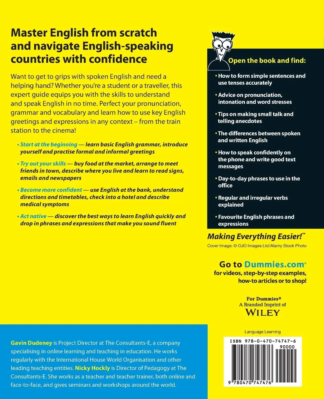 Rückseite: 9780470747476 | Learning English as a Foreign Language For Dummies | Dudeney (u. a.)