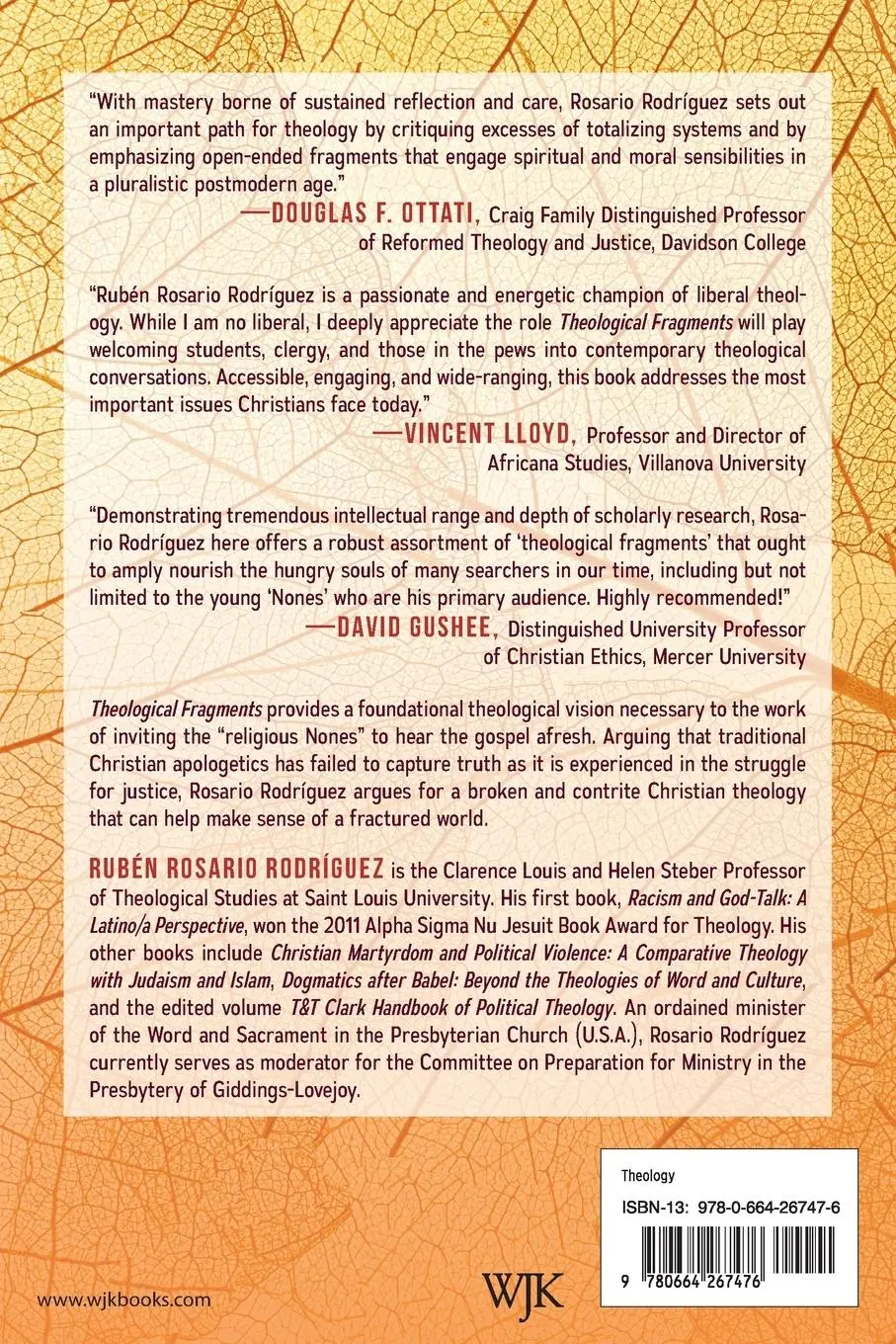 Rückseite: 9780664267476 | Theological Fragments | Ruben Rosario Rodriguez | Taschenbuch | 2023