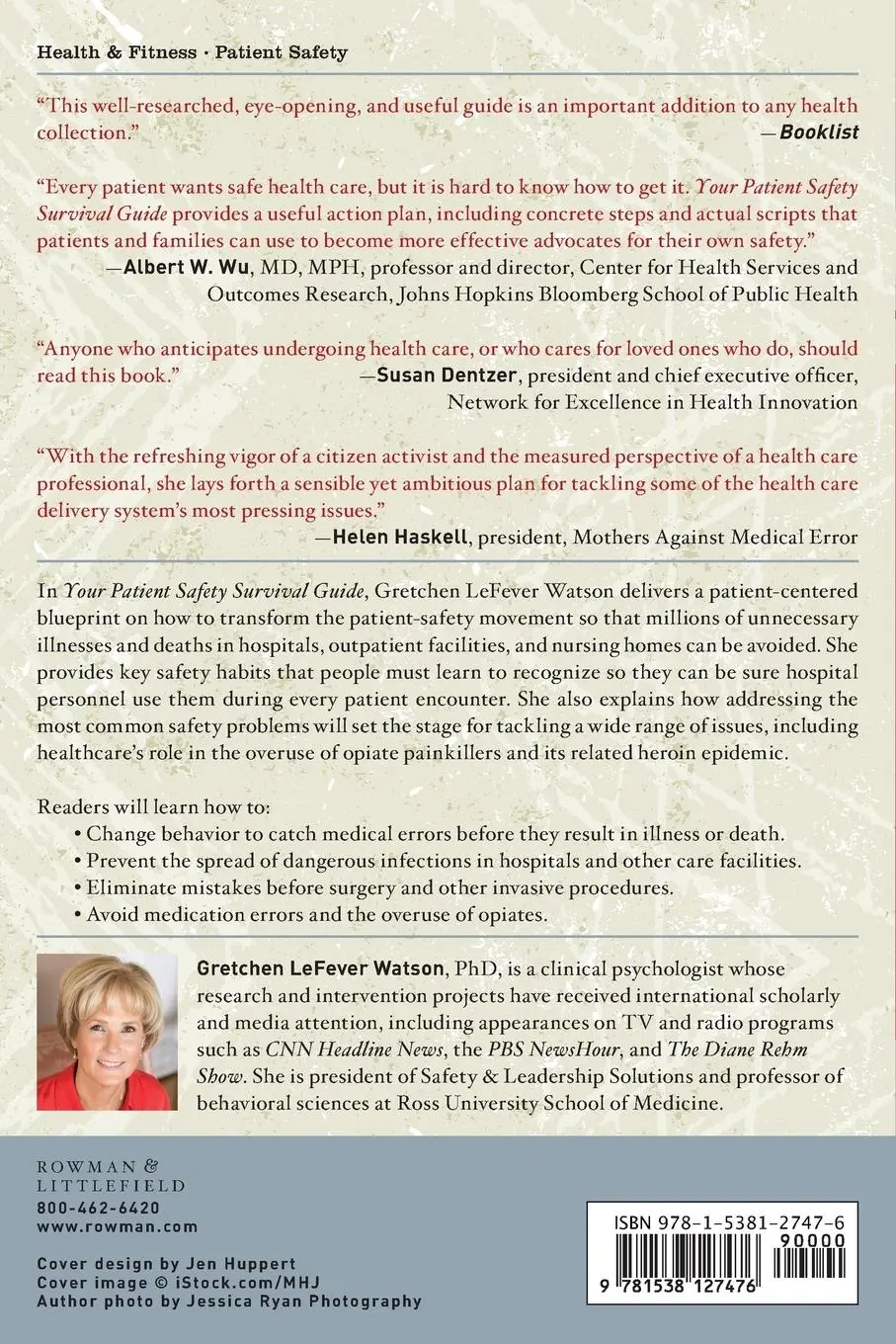 Rückseite: 9781538127476 | Your Patient Safety Survival Guide | Gretchen Lefever Watson | Buch