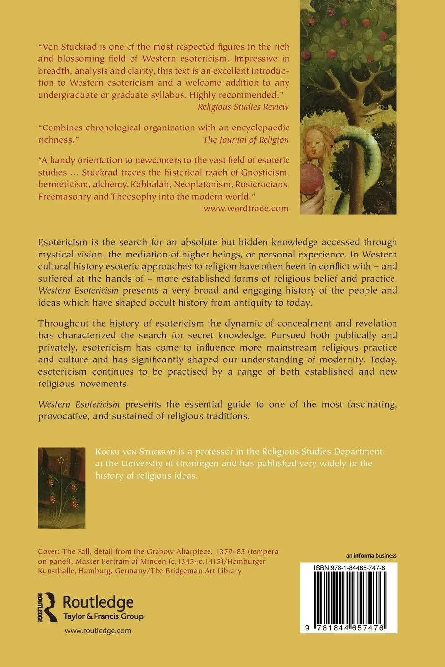 Rückseite: 9781844657476 | Western Esotericism | A Brief History of Secret Knowledge | Stuckrad