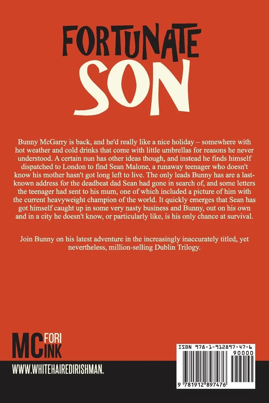 Rückseite: 9781912897476 | Fortunate Son | Caimh Mcdonnell | Taschenbuch | Englisch | 2024