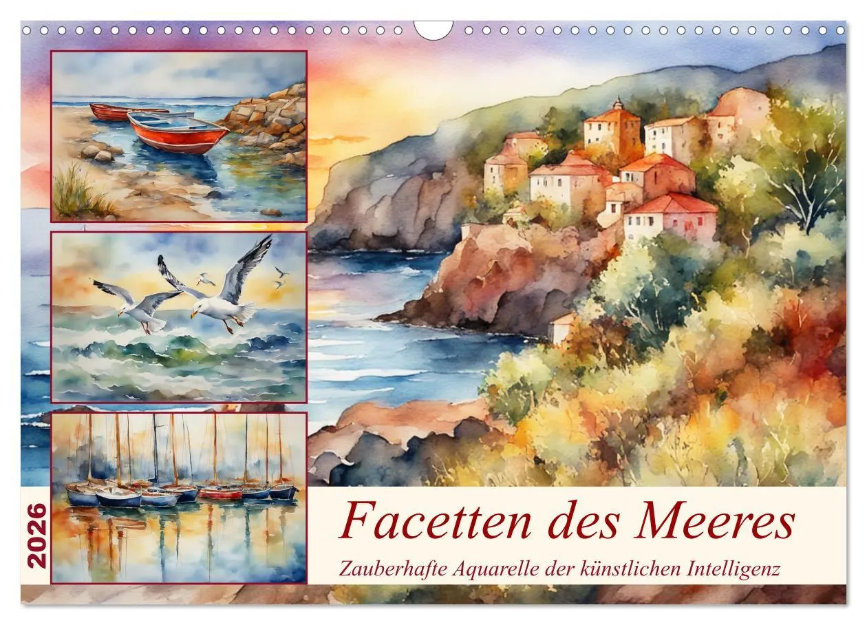 Cover: 9783457437476 | Facetten des Meeres (Wandkalender 2026 DIN A3 quer), CALVENDO...