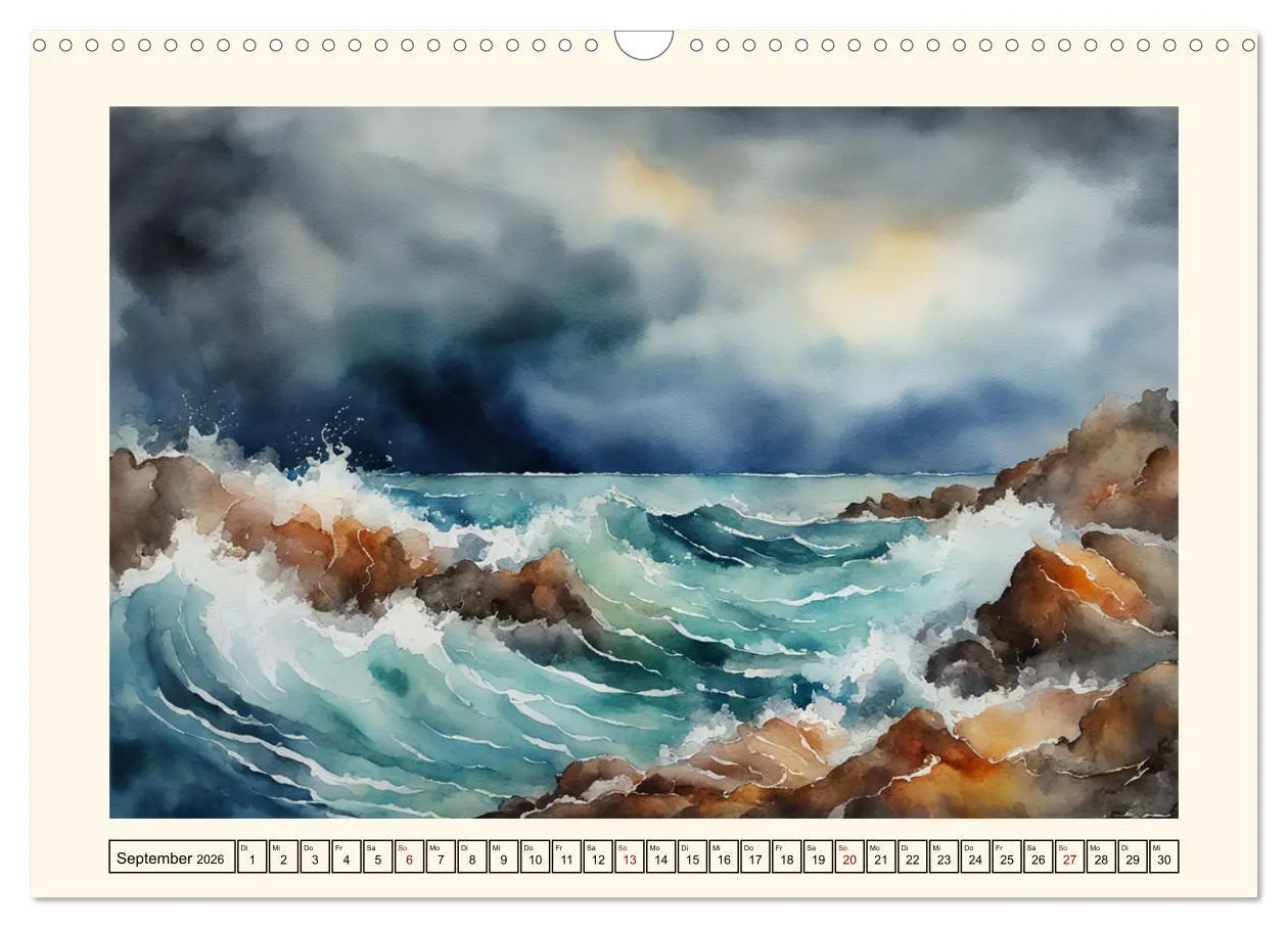 Bild: 9783457437476 | Facetten des Meeres (Wandkalender 2026 DIN A3 quer), CALVENDO...