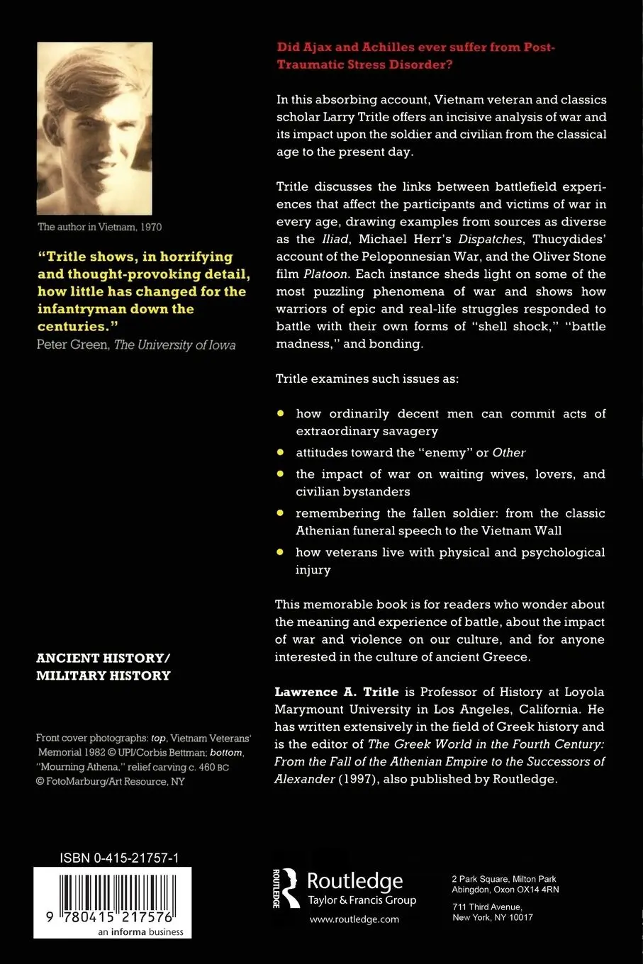 Rückseite: 9780415217576 | From Melos to My Lai | Lawrence A. Tritle | Taschenbuch | Englisch