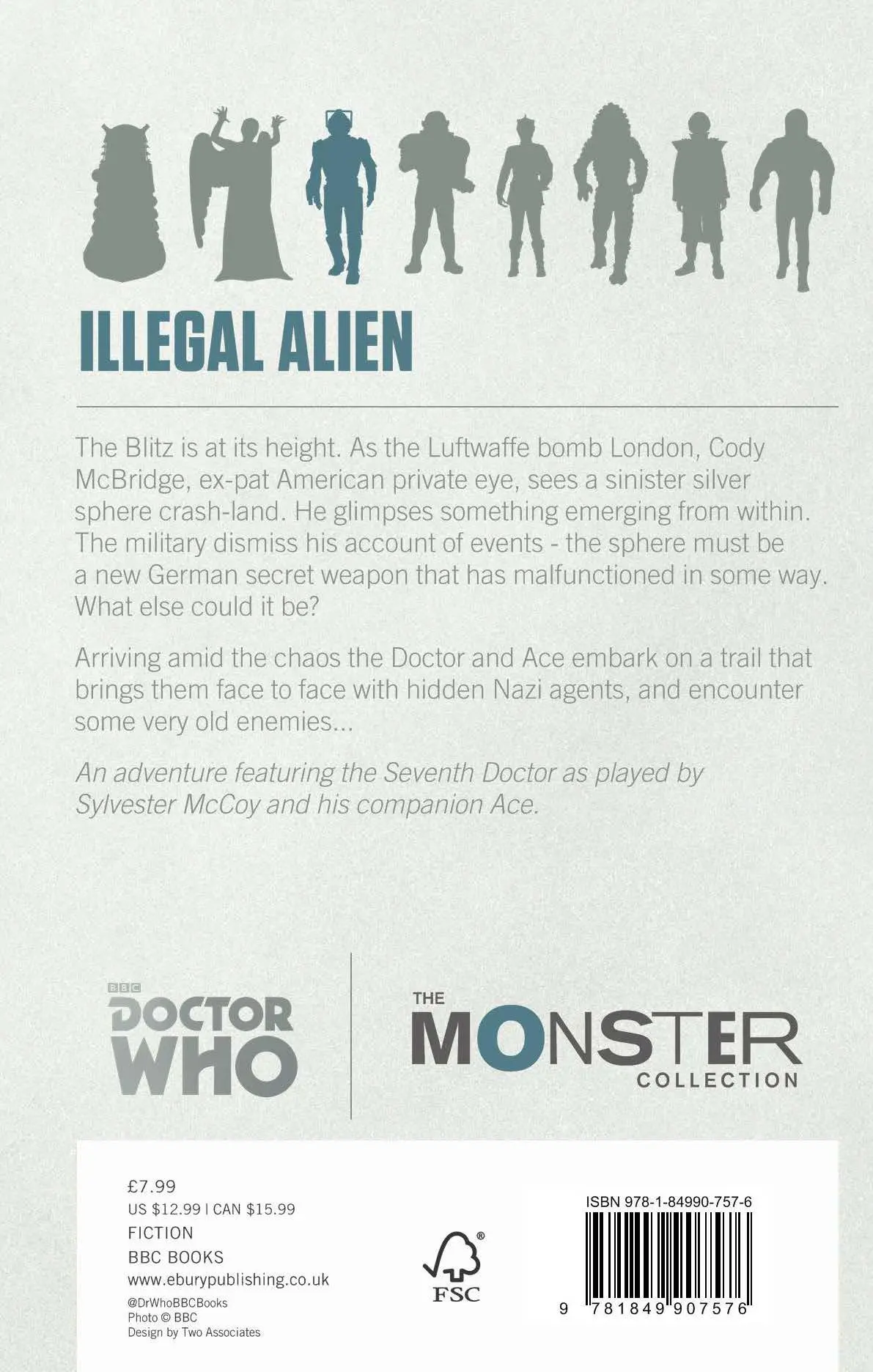 Rückseite: 9781849907576 | Doctor Who | Illegal Alien : The Monster Collection Edition | Buch