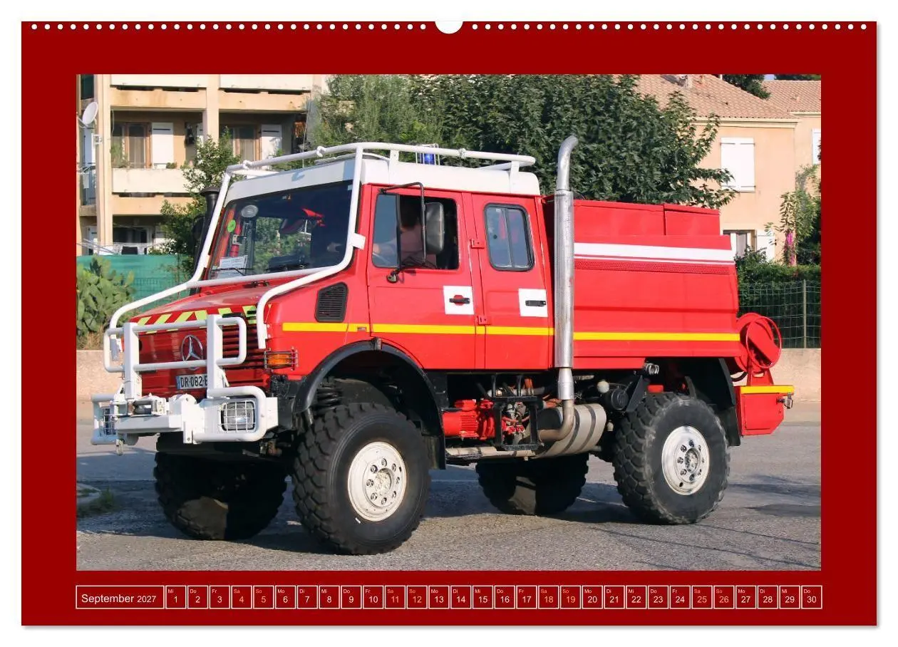 Bild: 9783569227576 | Unimog bei der Feuerwehr (Wandkalender 2027 DIN A2 quer), CALVENDO...