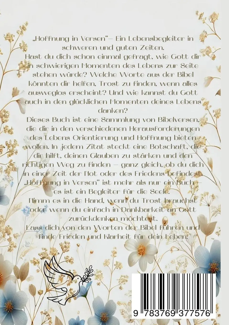Rückseite: 9783769377576 | Hoffnung in Versen | Bibelzitate für den Alltag | Verena Peter | Buch