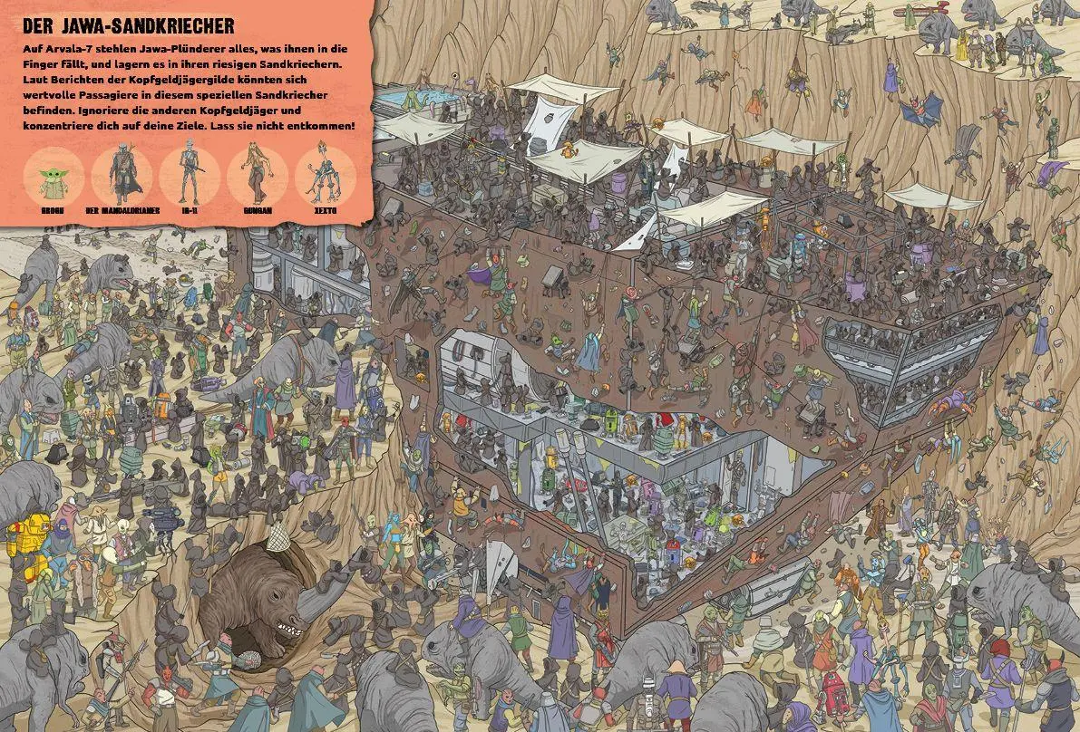 Bild: 9783833247576 | Star Wars The Mandalorian: Wo ist Grogu? | Wimmel-Suchbuch | Buch