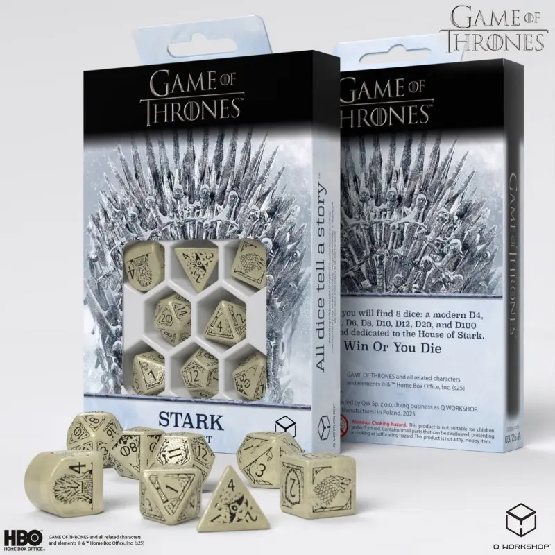 Cover: 5907699497676 | Game of Thrones. Stark Dice Set. | Game of Thrones | 2025 | Q-Workshop
