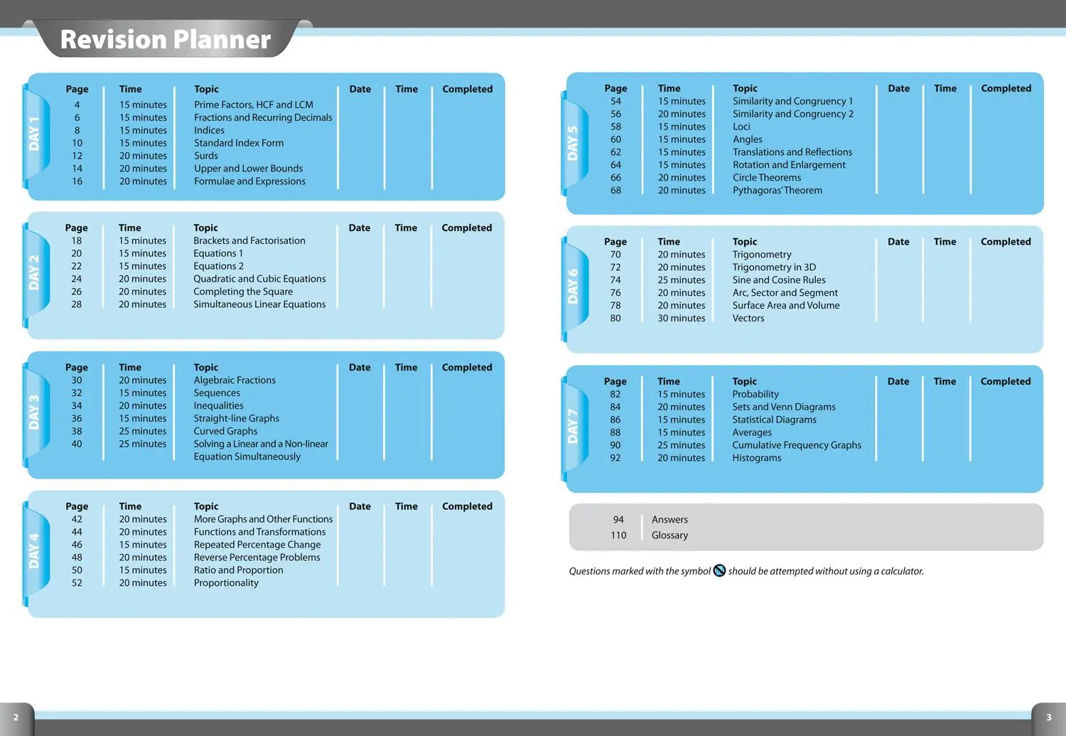 Bild: 9780008317676 | GCSE 9-1 Maths Higher In A Week | Ideal for the 2026 and 2027 Exams