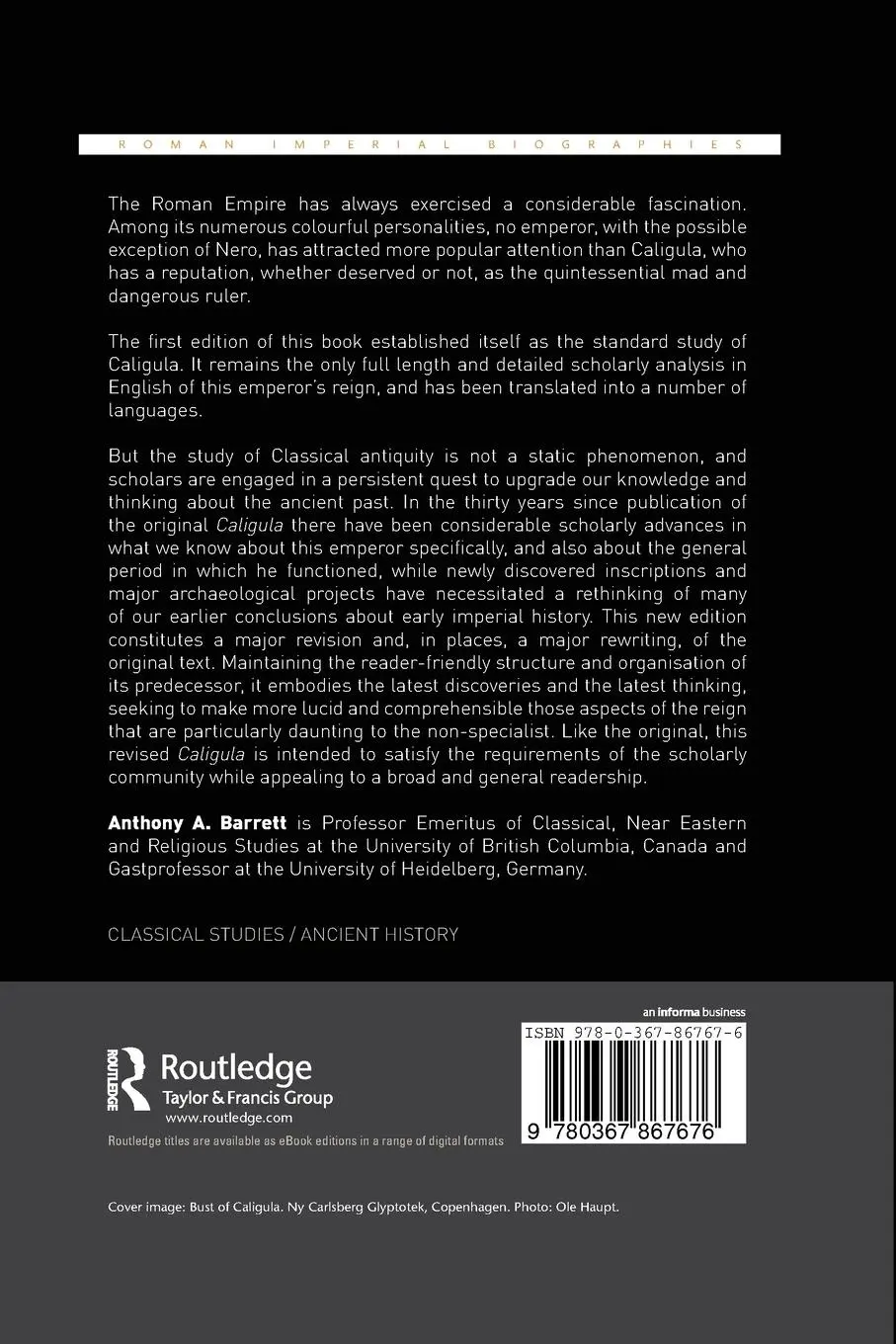 Rückseite: 9780367867676 | Caligula | The Abuse of Power | Anthony A. Barrett | Taschenbuch