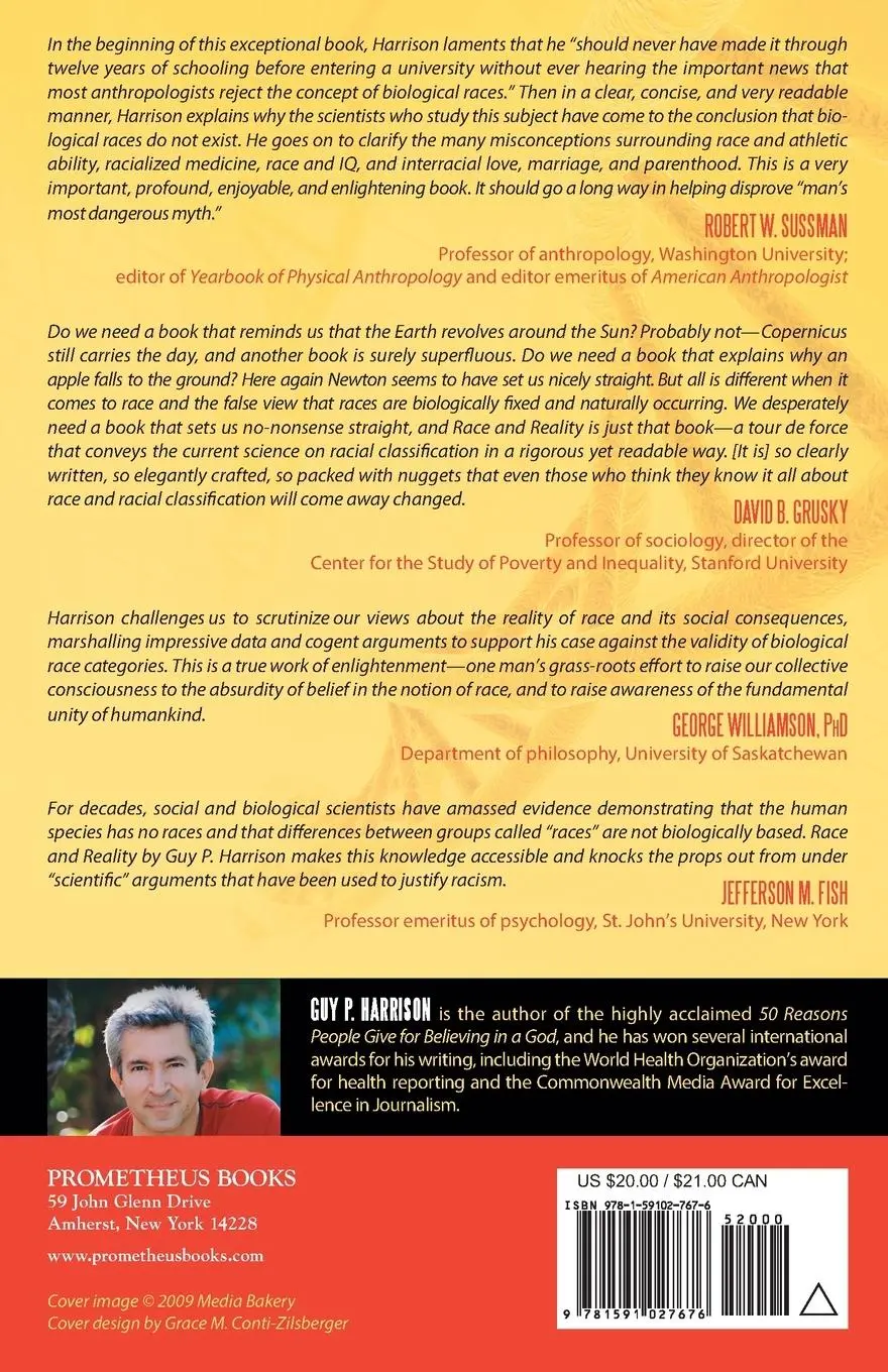 Rückseite: 9781591027676 | Race and Reality | Guy P. Harrison | Taschenbuch | Englisch | 2009