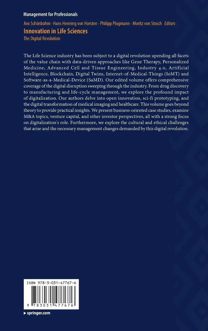 Rückseite: 9783031477676 | Innovation in Life Sciences | The Digital Revolution | Buch | xii