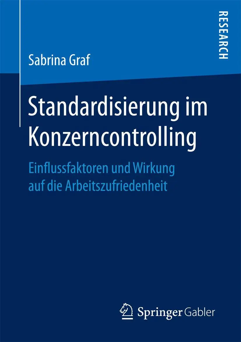 Cover: 9783658177676 | Standardisierung im Konzerncontrolling | Sabrina Graf | Taschenbuch