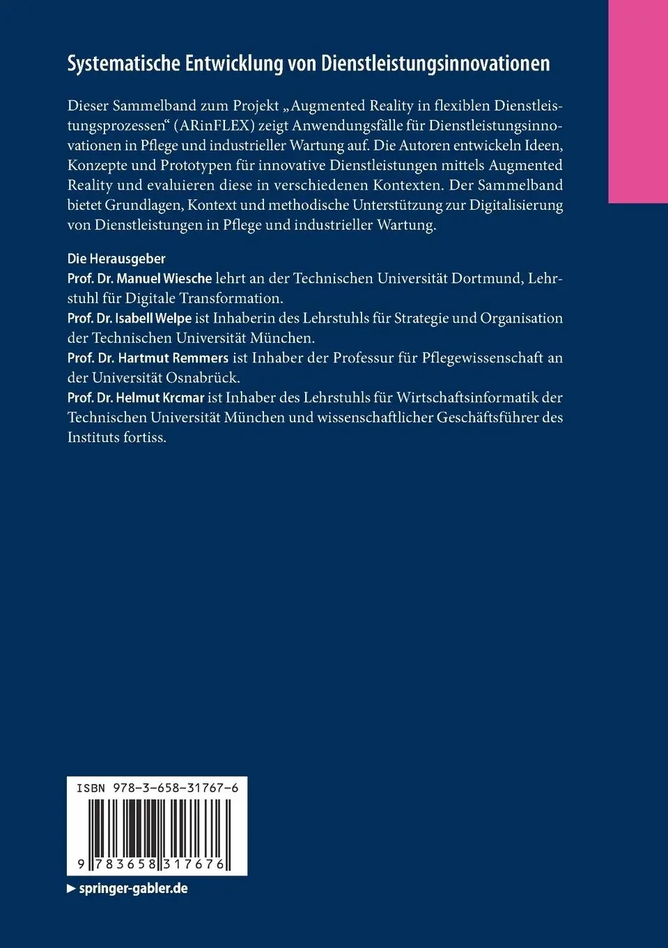Rückseite: 9783658317676 | Systematische Entwicklung von Dienstleistungsinnovationen | Buch