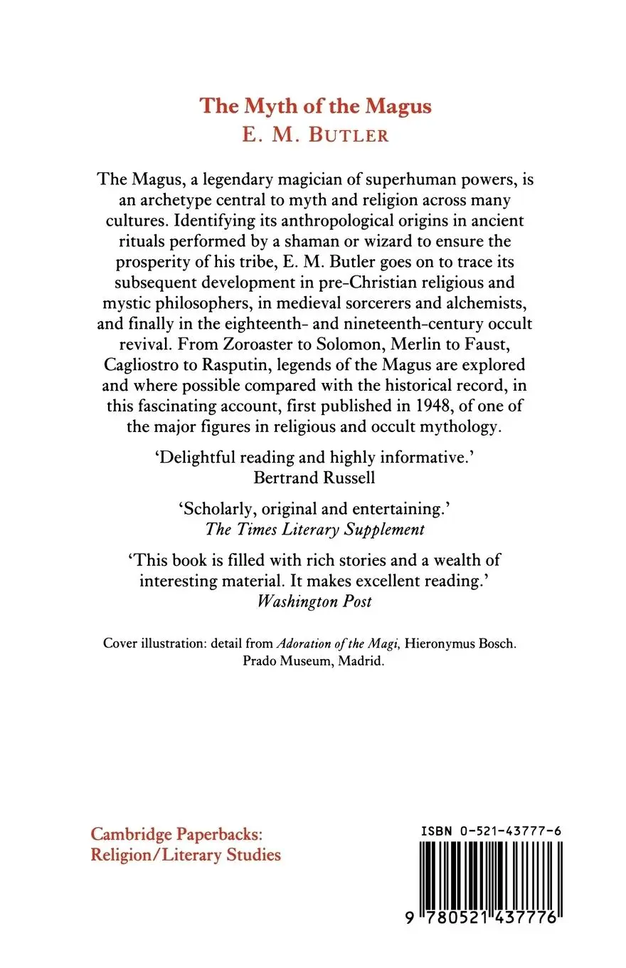 Rückseite: 9780521437776 | The Myth of the Magus | E. M. Butler | Taschenbuch | Englisch | 2005