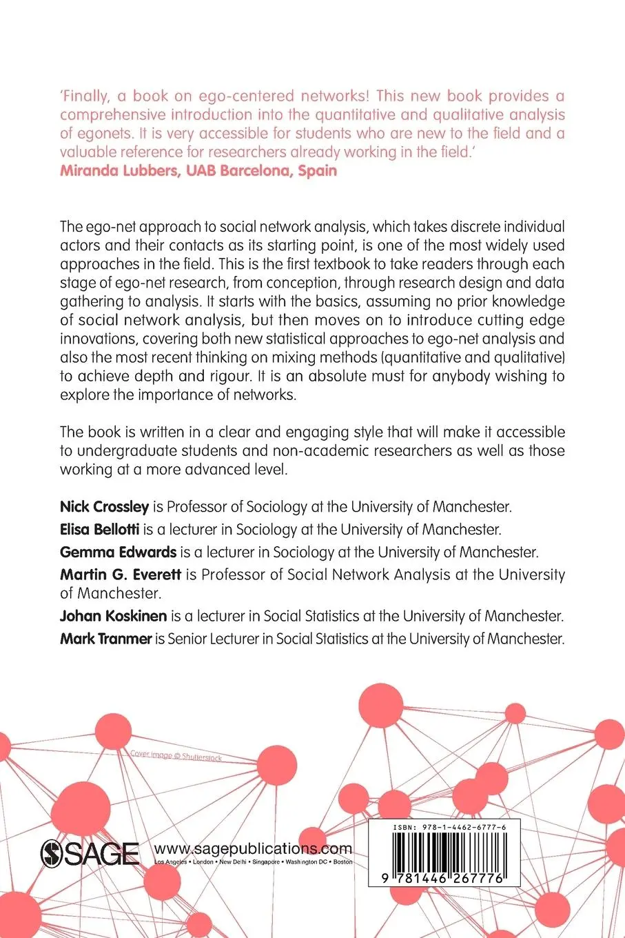 Rückseite: 9781446267776 | Social Network Analysis for Ego-Nets | Nick Crossley (u. a.) | Buch