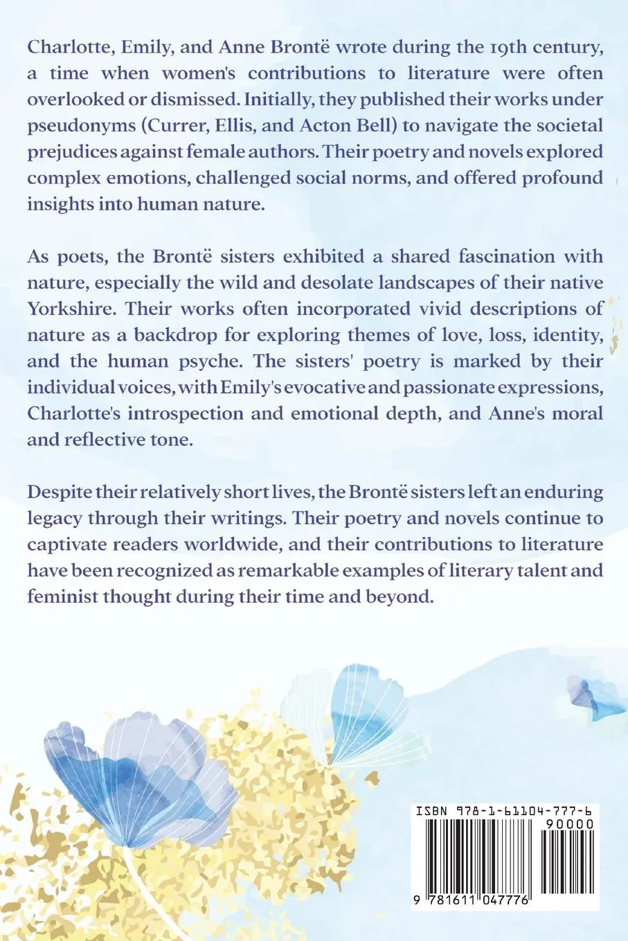 Rückseite: 9781611047776 | Favorite Poems by the Brontë Sisters | Charlotte Brontë (u. a.) | Buch