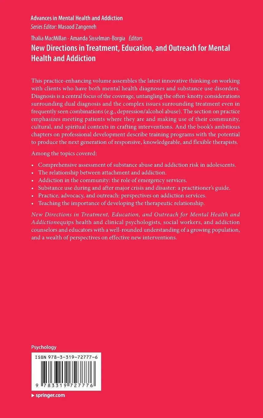 Rückseite: 9783319727776 | New Directions in Treatment, Education, and Outreach for Mental...