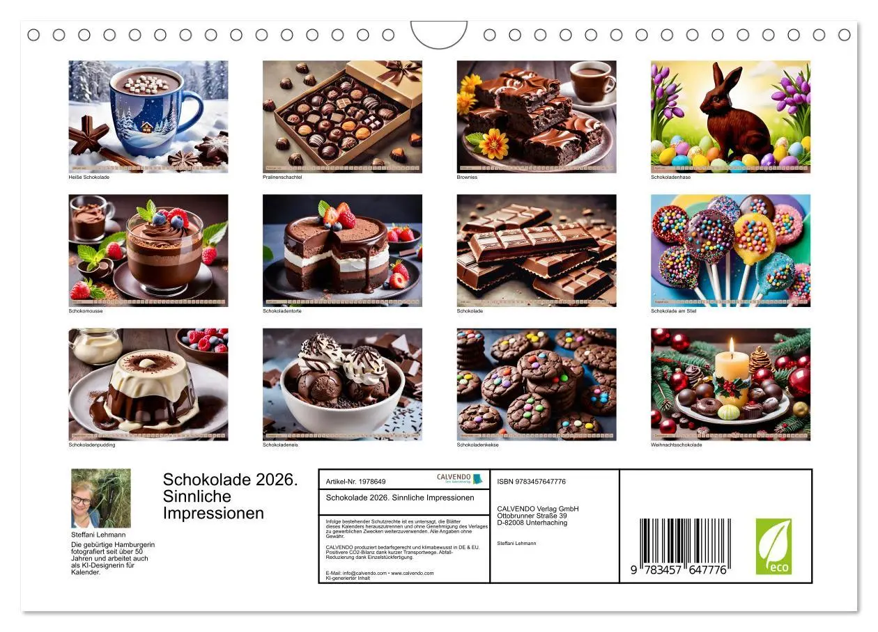 Bild: 9783457647776 | Schokolade 2026. Sinnliche Impressionen (Wandkalender 2026 DIN A4...