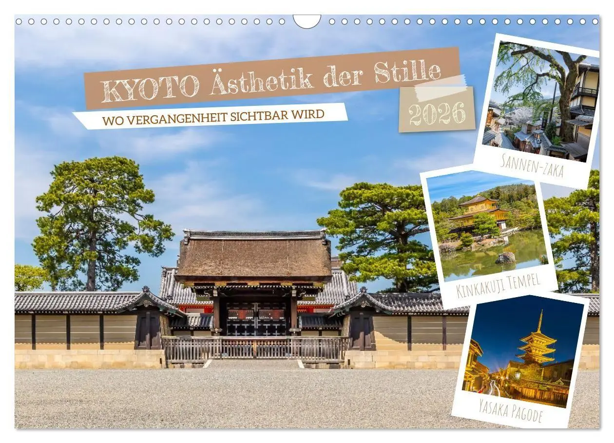 Cover: 9783516667776 | Kyoto - Ästhetik der Stille (Wandkalender 2026 DIN A3 quer),...