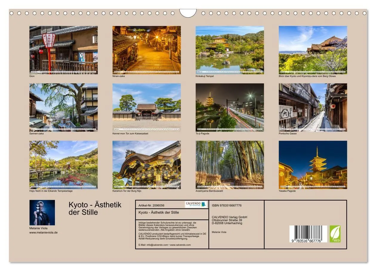 Bild: 9783516667776 | Kyoto - Ästhetik der Stille (Wandkalender 2026 DIN A3 quer),...