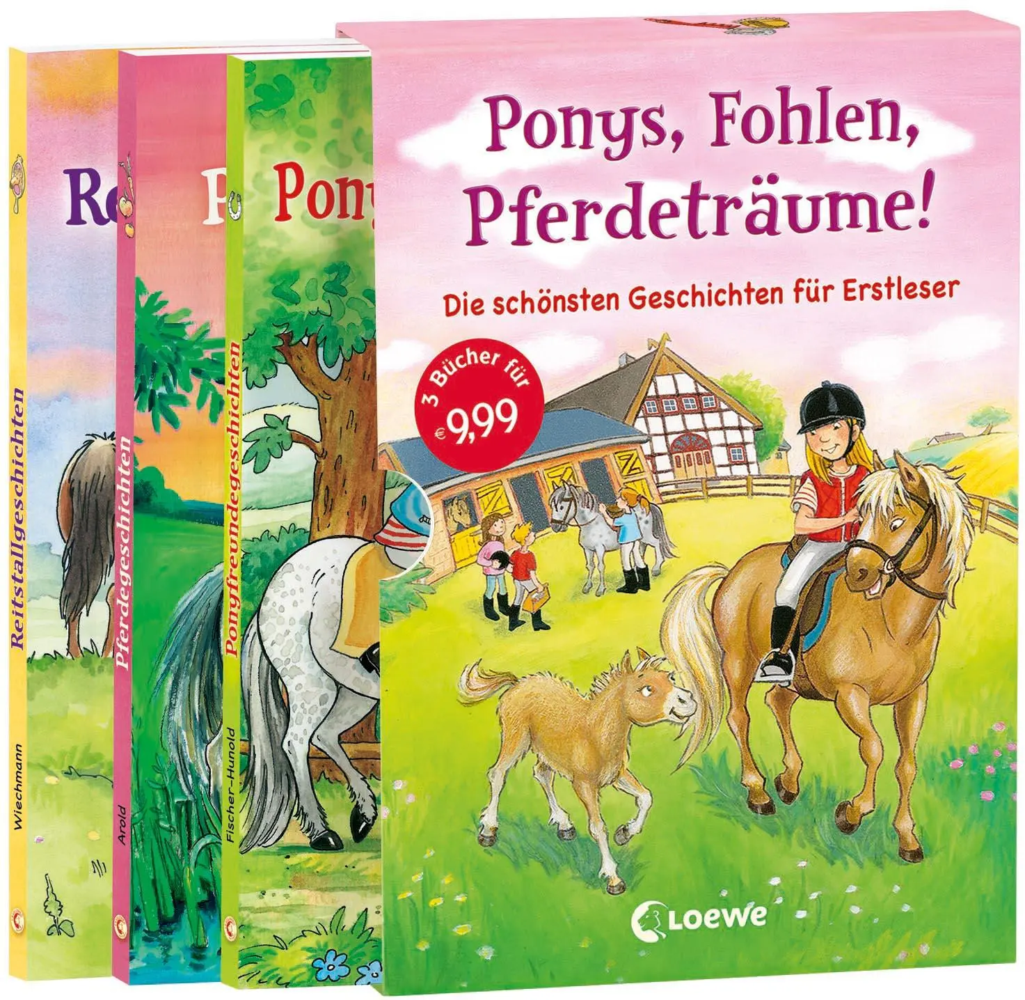 Cover: 9783785577776 | Leselöwen - Ponys, Fohlen, Pferdeträume! | Loewe Erstlesebücher | Buch