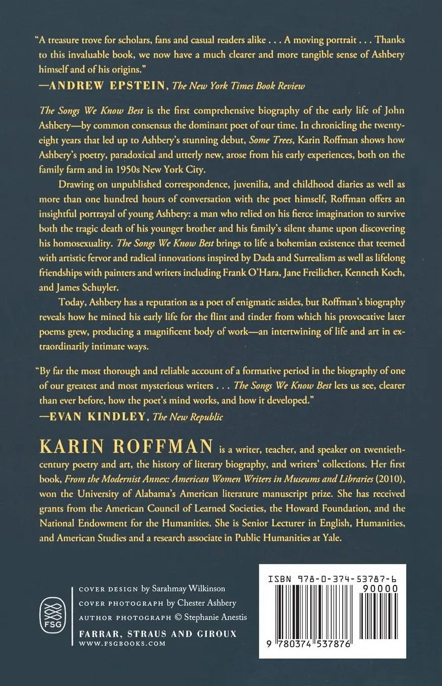 Rückseite: 9780374537876 | Songs We Know Best | Karin Roffman | Taschenbuch | Englisch | 2018