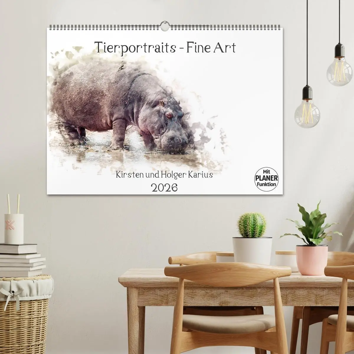 Bild: 9783457877876 | Tierportraits - Fine Art (Wandkalender 2026 DIN A2 quer), CALVENDO...