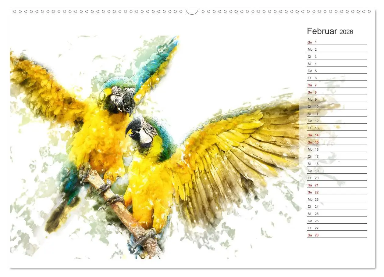 Bild: 9783457877876 | Tierportraits - Fine Art (Wandkalender 2026 DIN A2 quer), CALVENDO...